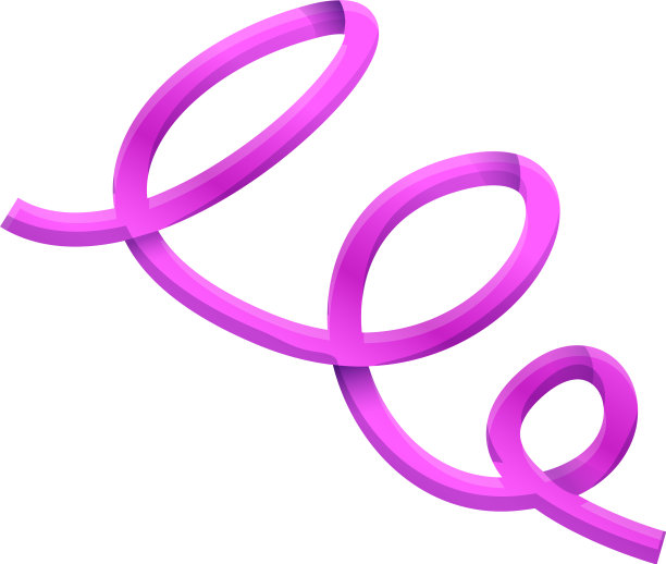 粉红色蛇形图标卡通风格图片下载