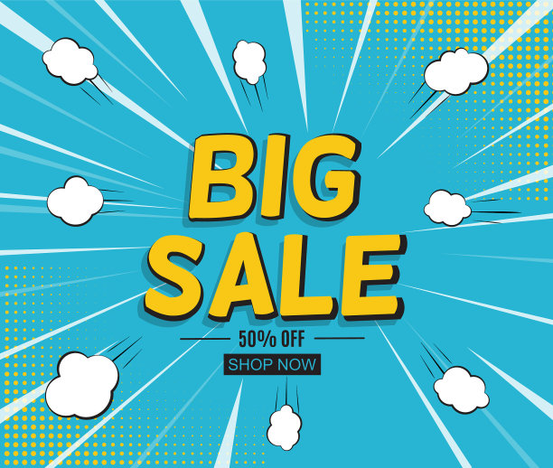 销售背景与演讲气泡在波普艺术图片下载