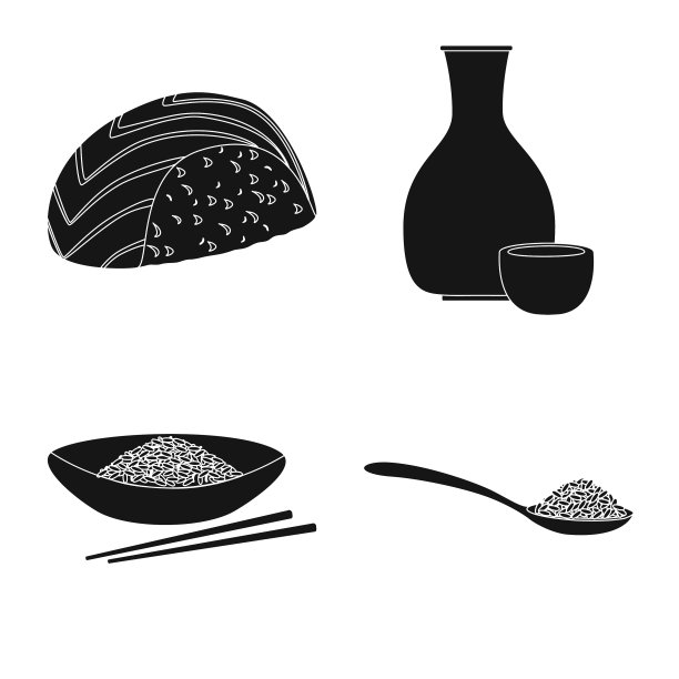 饮食和烹饪标志集图片下载