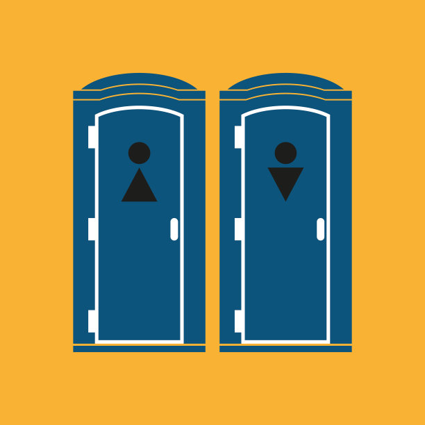 图标移动便携式厕所简单图片下载