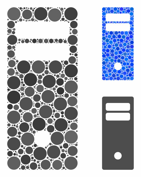 电脑主机马赛克图标球形物品图片下载