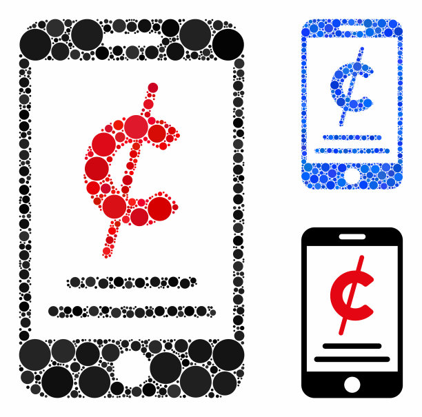 移动微支付组合图标圈图片下载