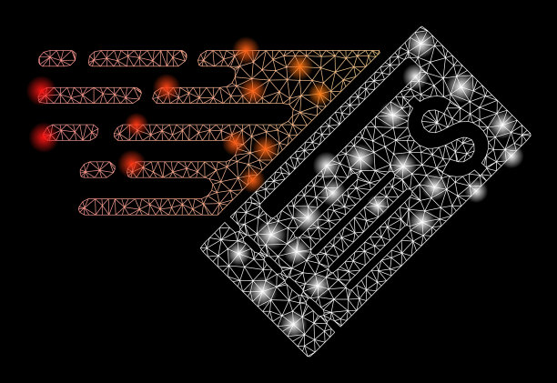 火炬网网络快递支票与火炬点图片下载