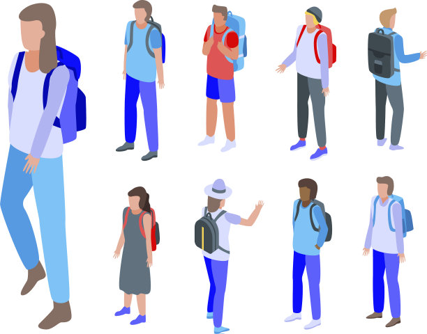 背包图标设置等距风格图片下载