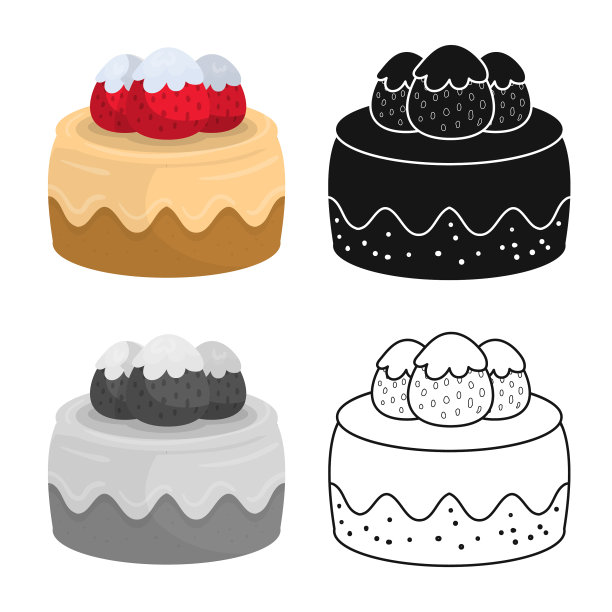 蛋糕和生日标志图片下载