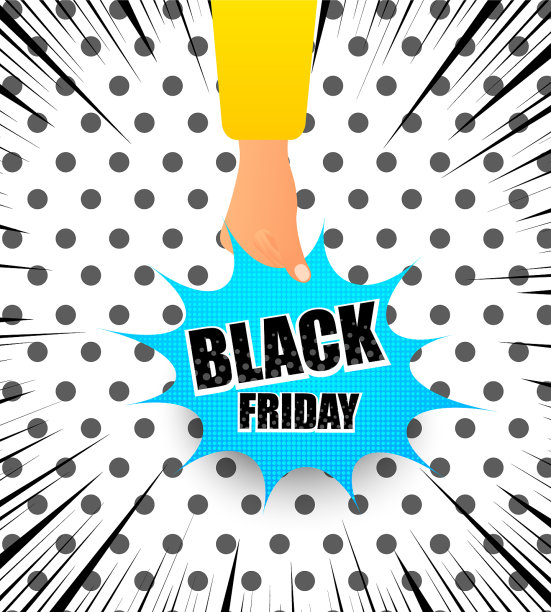 黑色星期五广告的亮丽概念图片下载