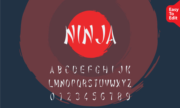 设置程式化的字母和数字图片下载