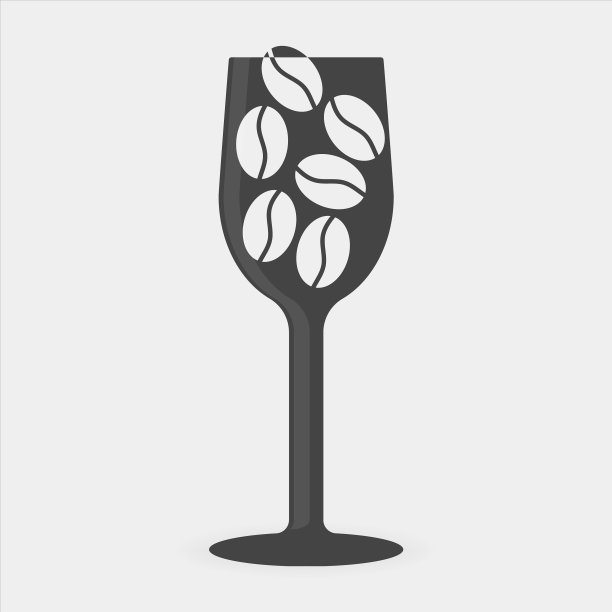 杯中咖啡的图标，咖啡馆的标志图片下载