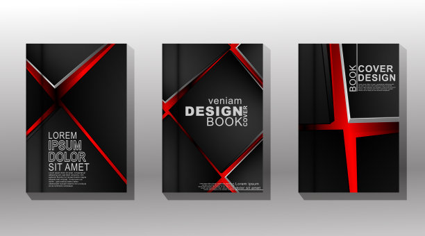 与最小的书籍封面设计集重叠图片下载