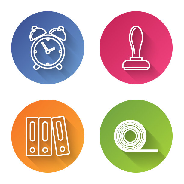 设行闹钟和邮票局文件夹图片下载