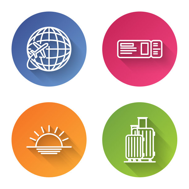 设线地球仪与飞行飞机旅行票图片下载