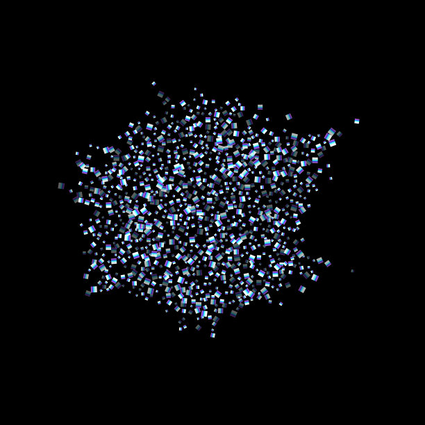 彩虹般闪亮的长方形五彩纸屑图片下载