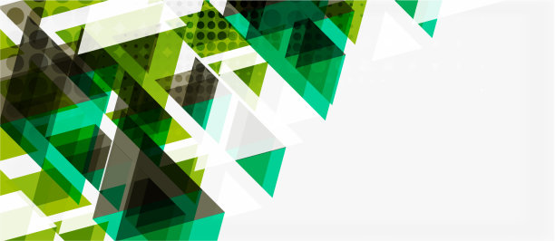 横幅用彩色马赛克几何三角形图片下载