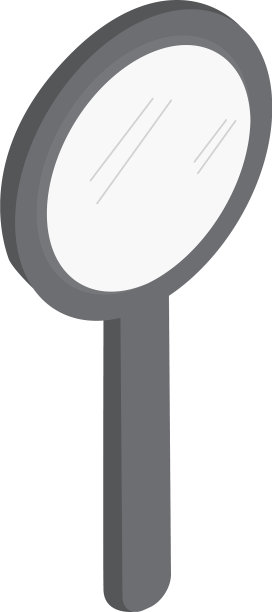 孤立的放大镜图标图片下载