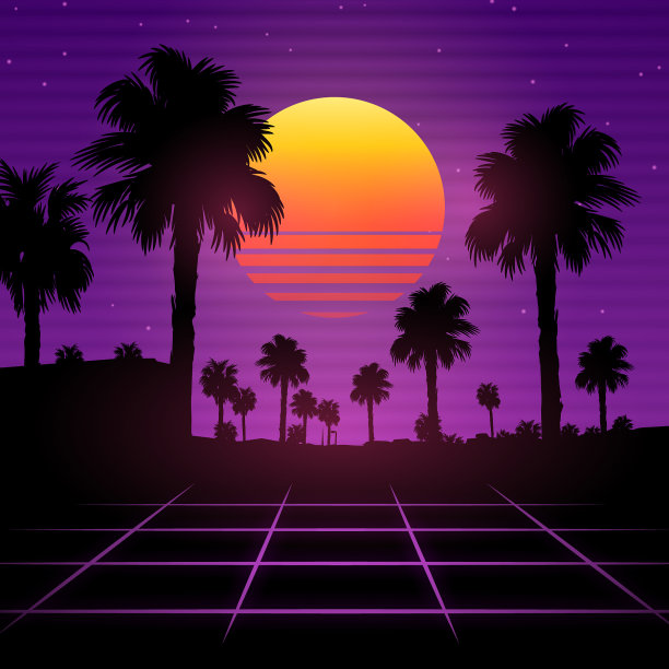 80年代风格的背景图片下载