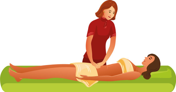 微笑按摩站和做按摩图片下载