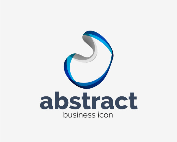 抽象流畅的标志商业品牌化线图片下载