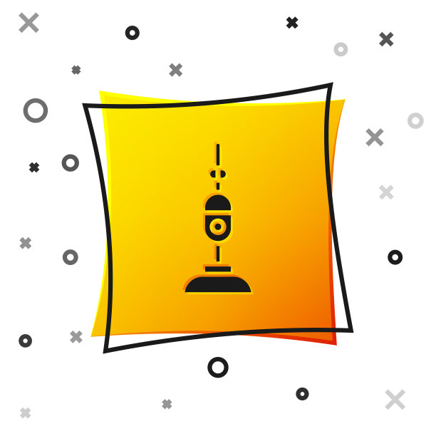 黑色吸尘器图标孤立在白色上图片下载