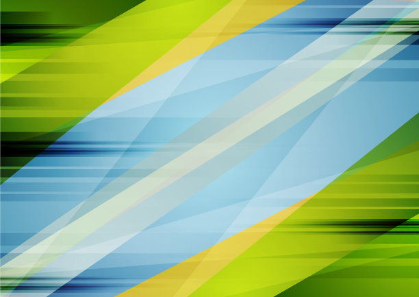 色彩缤纷的蓝色和绿色对比抽象图片下载