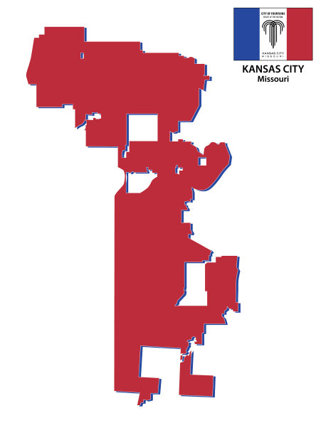 密苏里州堪萨斯城的地图图片下载