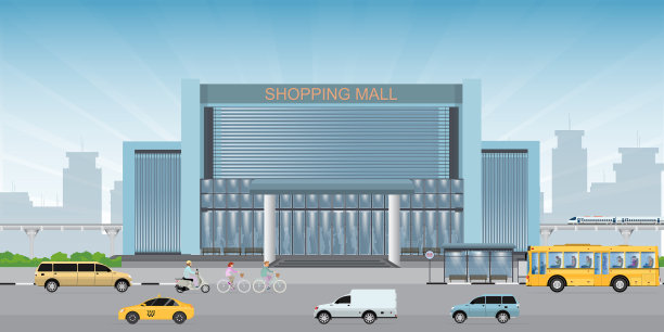 商业购物中心建筑中心图片下载