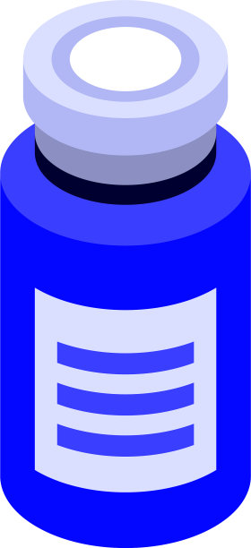 注射器瓶图标等距样式图片下载