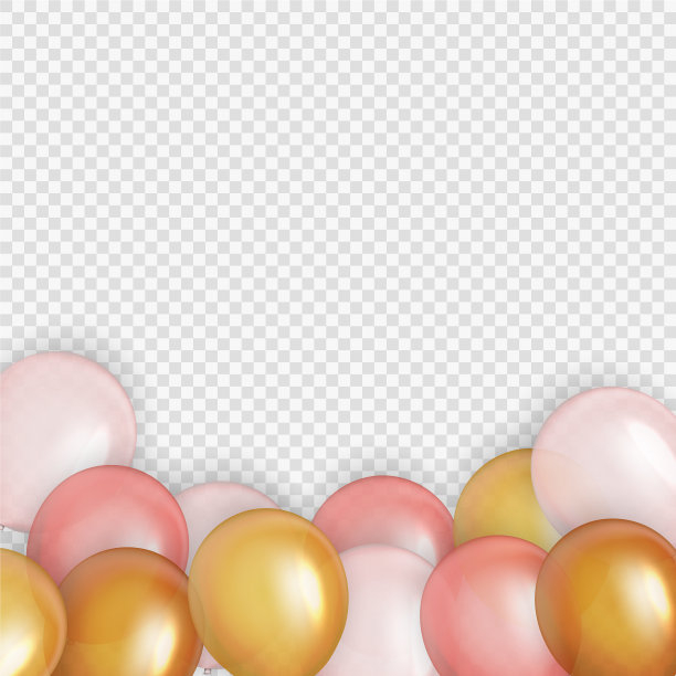 组彩色光泽氦气球背景图片下载