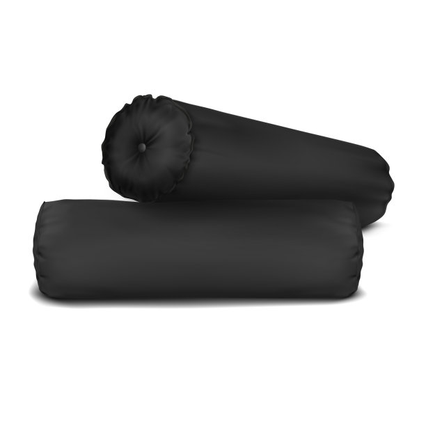 模拟黑色设置枕头圆筒图片下载