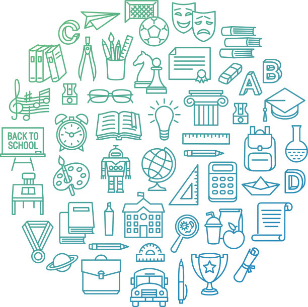 圈学校教育图标设置图片下载