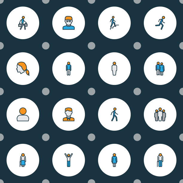 人物图标，颜色线设置与商人图片下载