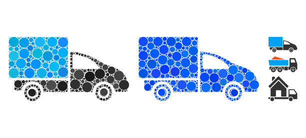 交付马赛克图标圆点图片下载