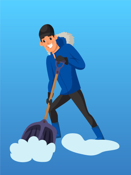 铲雪人图片下载