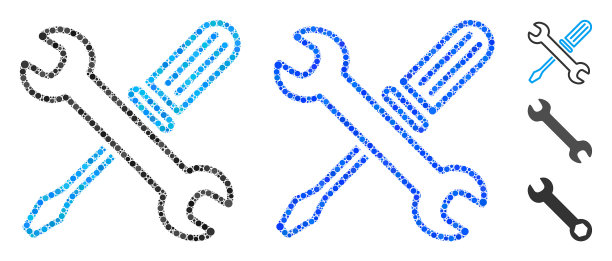 调优工具组合图标圆图片下载