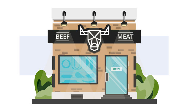 当地小肉店门口有排队图片下载