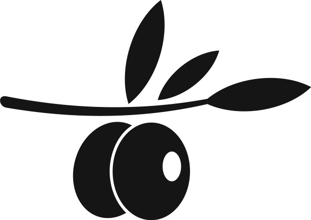橄榄枝图标简约风格图片下载