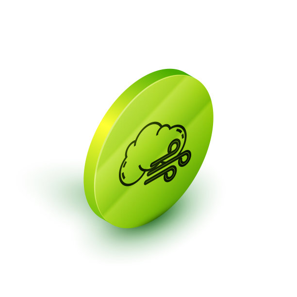 等距线风天气图标孤立上图片下载