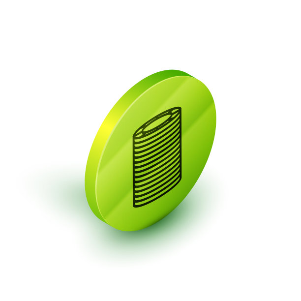 等距线赌场芯片图标孤立在白色图片下载