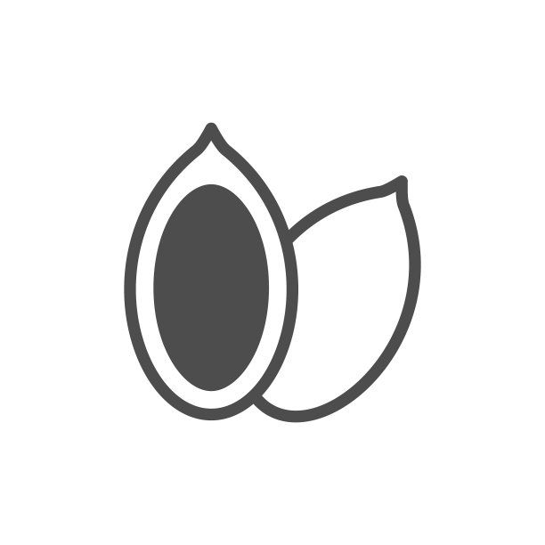 南瓜籽现代标志符号图片下载