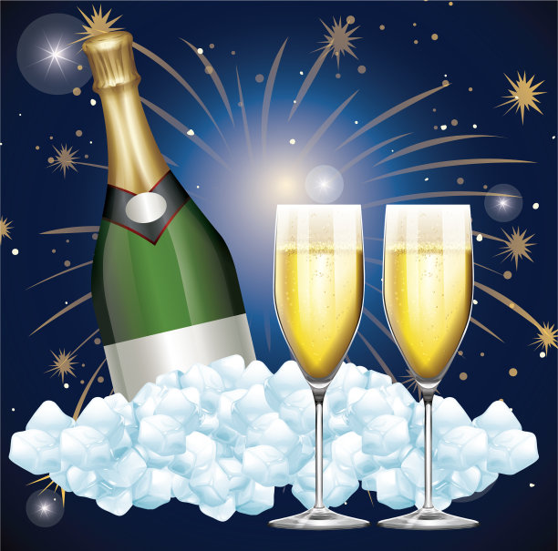 背景是两杯香槟和图片下载