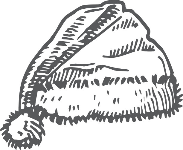 手绘圣诞帽图片下载