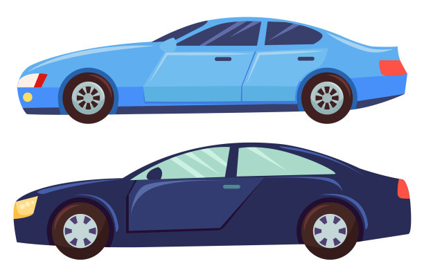 轿车孤立在白色背景上的轿车图片下载