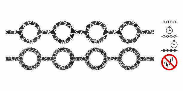 标志线马赛克图标不规则项目图片下载