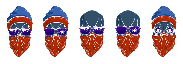 骷髅头标志设置图标或纹身城市图片下载