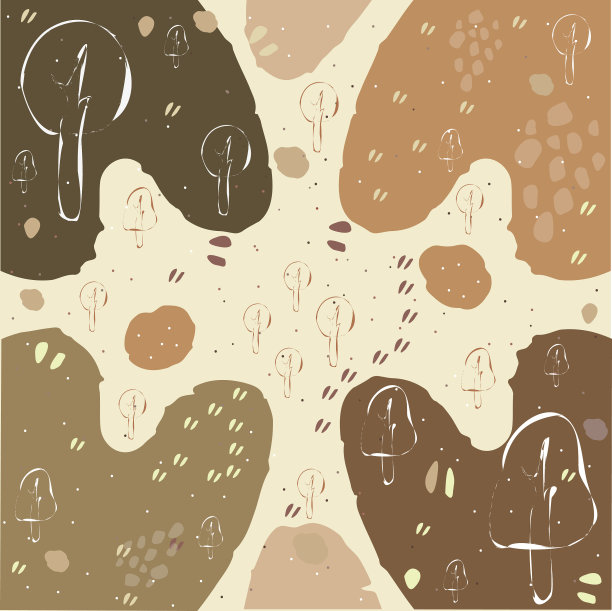 可爱的斯堪的纳维亚terracotta图案在现代图片下载