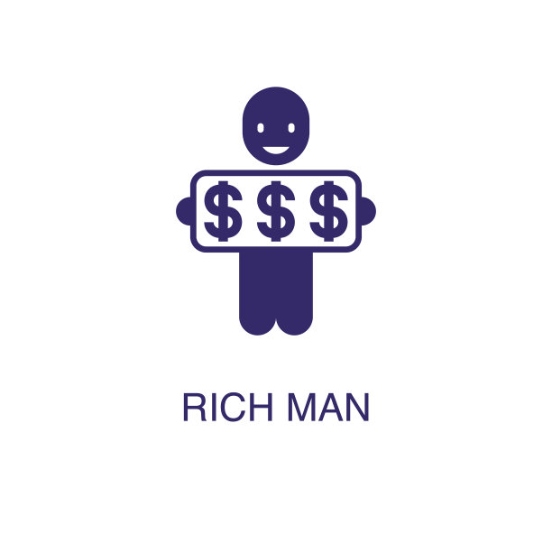 丰富的男人元素在平面简单的风格上的白色图片下载