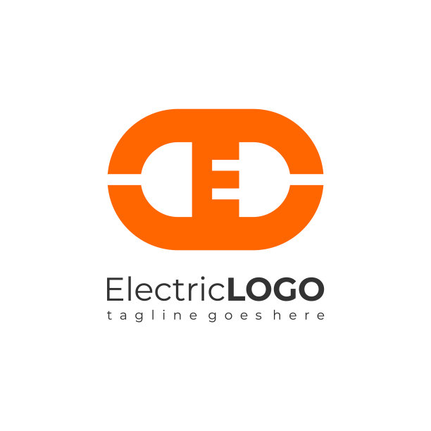字母电标志平面标志设计图片下载