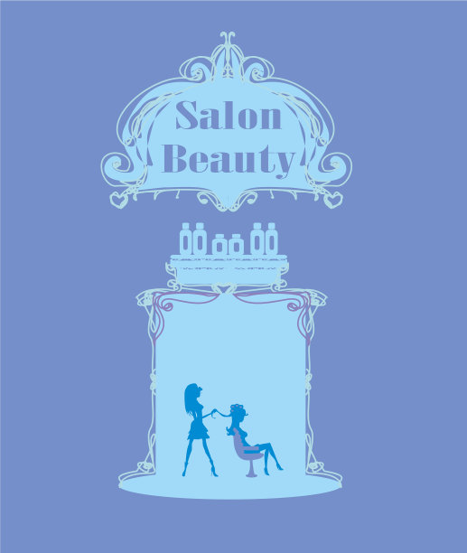 美发厅中的美女抽象图片下载