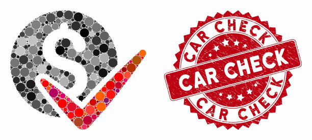 马赛克批准支付划痕汽车支票图片下载