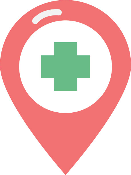 针位置的医疗十字符号图片下载