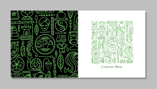 书封面设计水疗沙龙背景图片下载